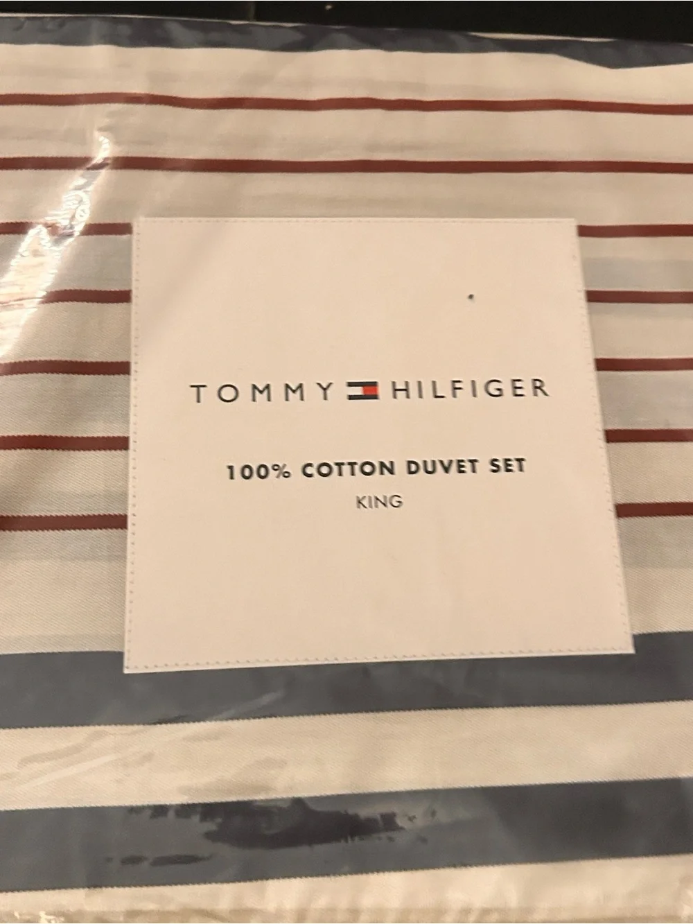 Tommy Hilfiger duvet cover set king size new